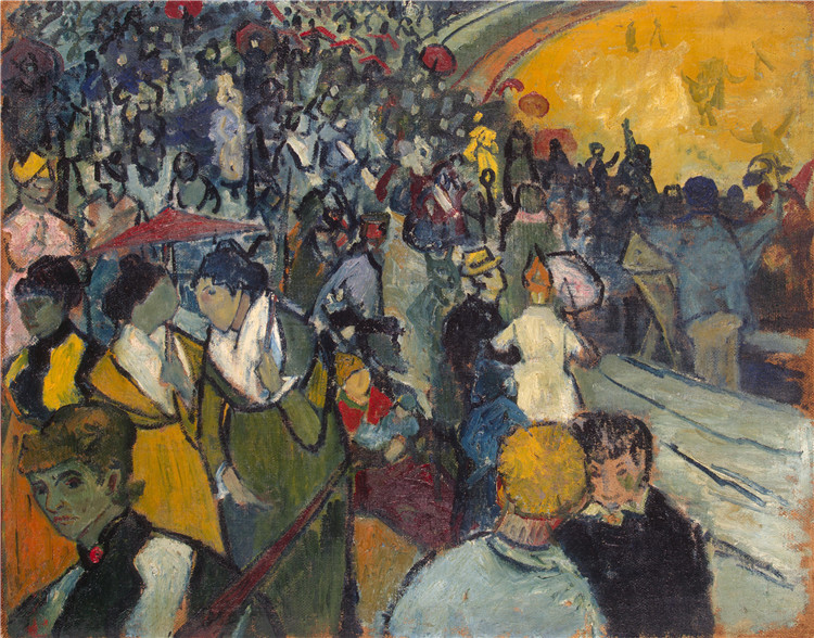 Spectators In The Arena At Arles Van Gogh Oil Painting